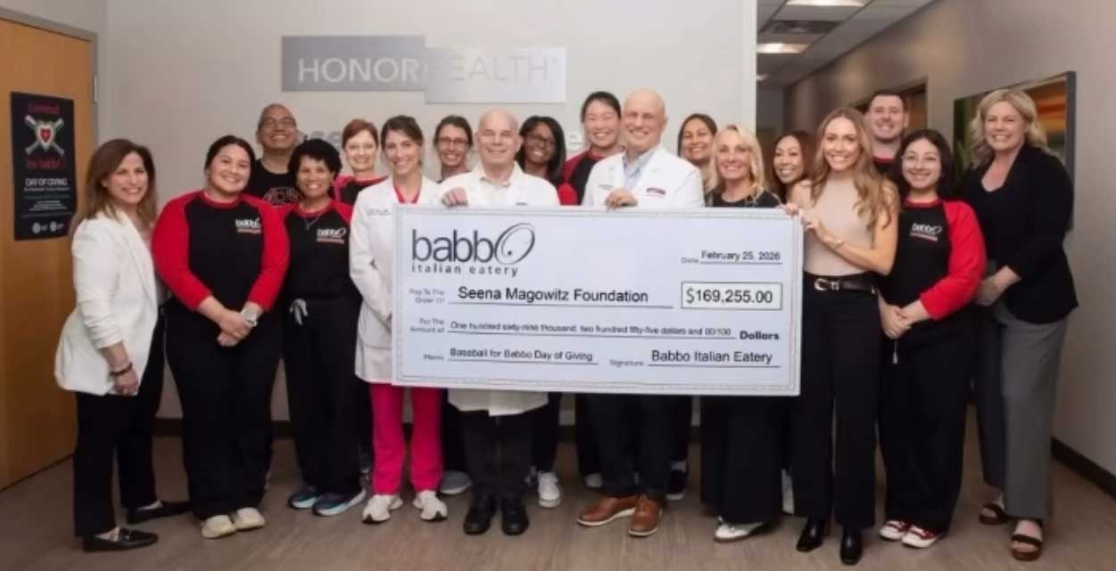 Babbo Day of Giving Check Presentation 2026